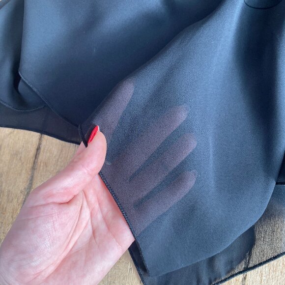 Vintage 1990s "Vamp" Asymmetrical Cut Midi Skirt - Picture 4 of 5